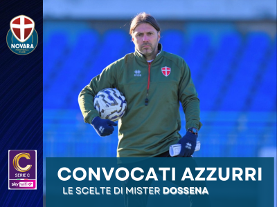 Novara-Cittadella. i convocati azzurri